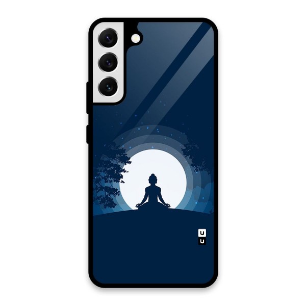 Calm Meditation Glass Back Case for Galaxy S22 Plus 5G