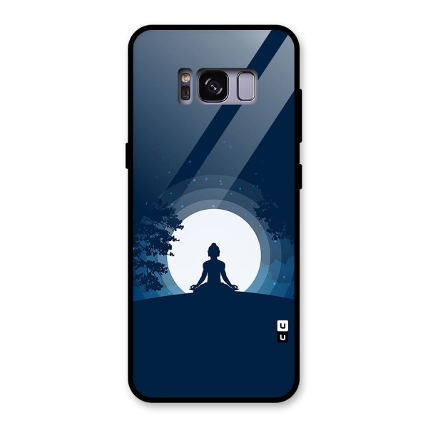 Calm Meditation Glass Back Case for Galaxy S8