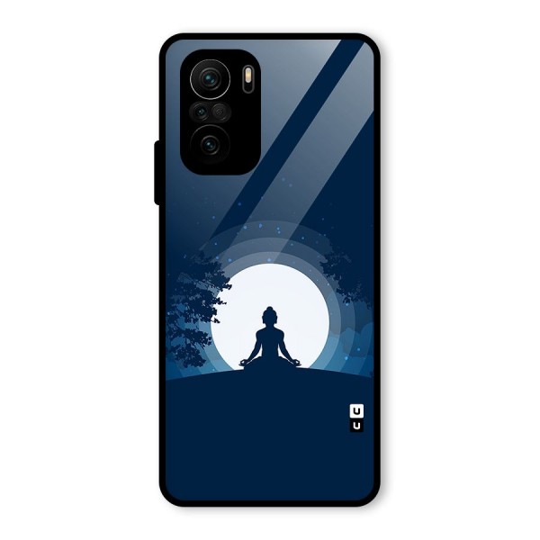 Calm Meditation Glass Back Case for Mi 11X Pro