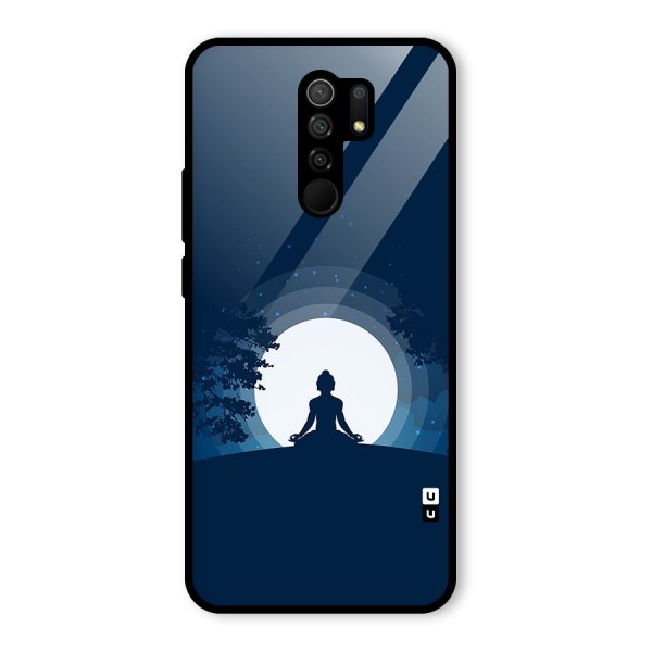 Calm Meditation Glass Back Case for Redmi 9 Prime