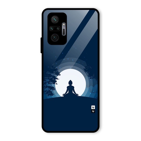 Calm Meditation Glass Back Case for Redmi Note 10 Pro