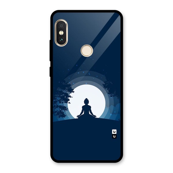 Calm Meditation Glass Back Case for Redmi Note 5 Pro