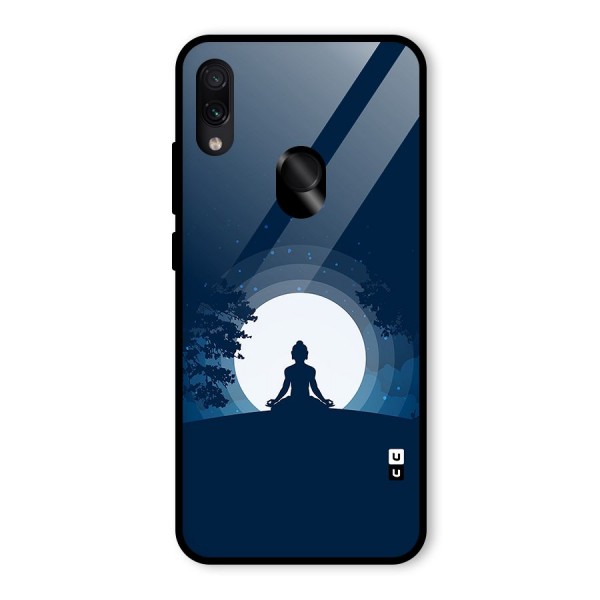 Calm Meditation Glass Back Case for Redmi Note 7