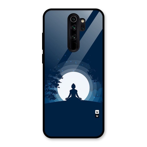 Calm Meditation Glass Back Case for Redmi Note 8 Pro