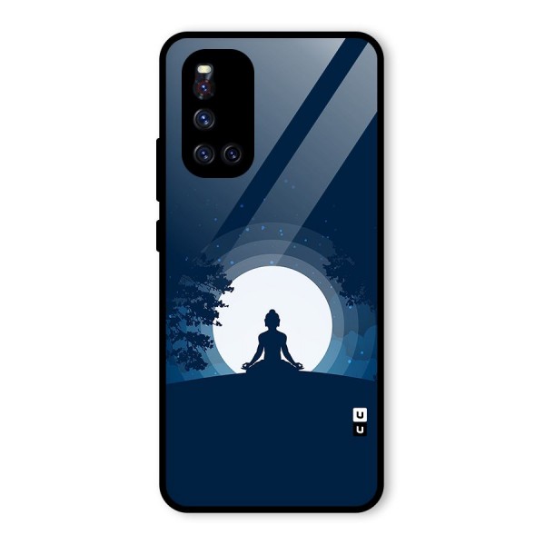 Calm Meditation Glass Back Case for Vivo V19