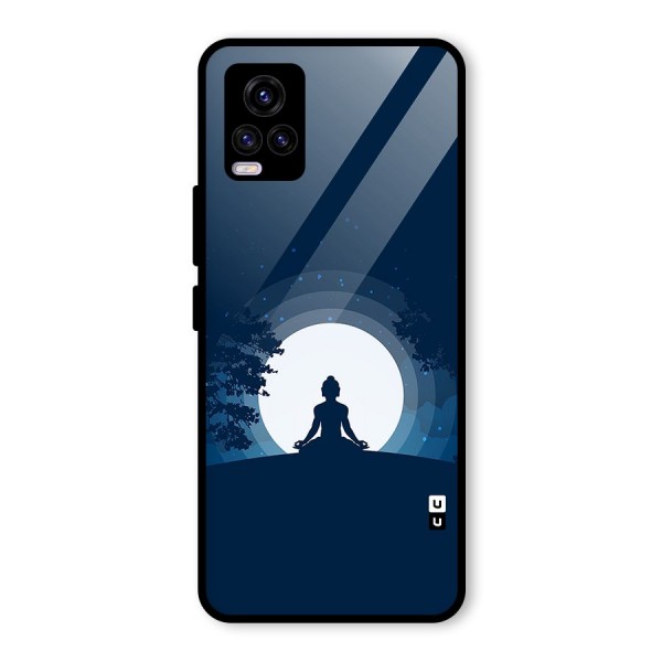 Calm Meditation Glass Back Case for Vivo V20