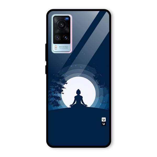 Calm Meditation Glass Back Case for Vivo X60