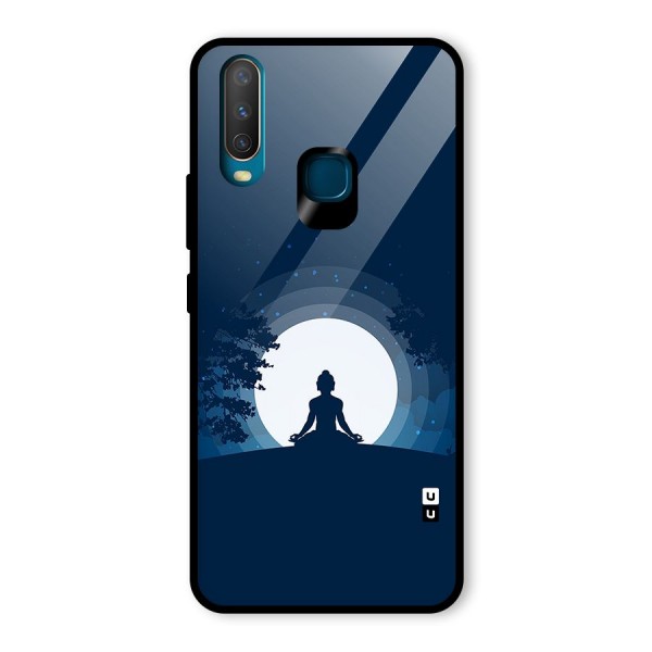 Calm Meditation Glass Back Case for Vivo Y12