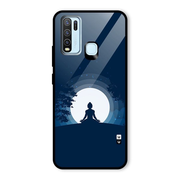 Calm Meditation Glass Back Case for Vivo Y30