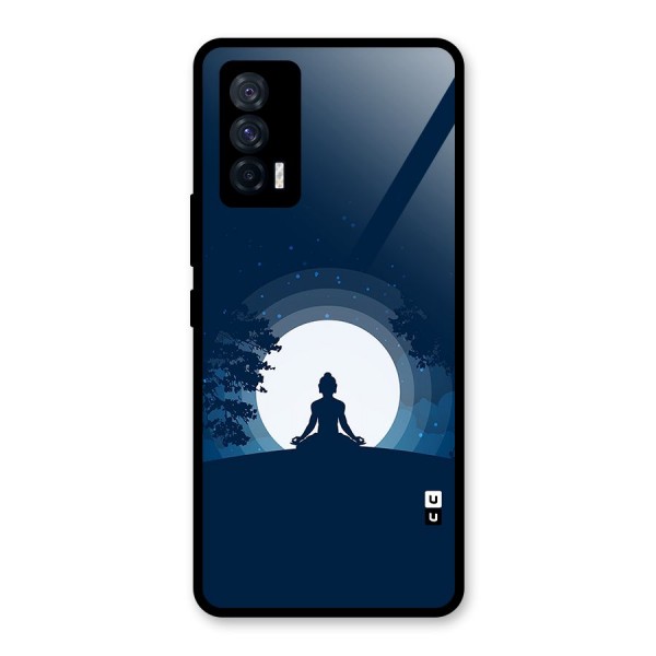 Calm Meditation Glass Back Case for Vivo iQOO 7 5G