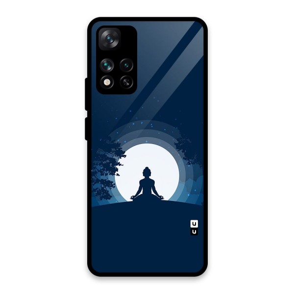 Calm Meditation Glass Back Case for Xiaomi 11i HyperCharge 5G