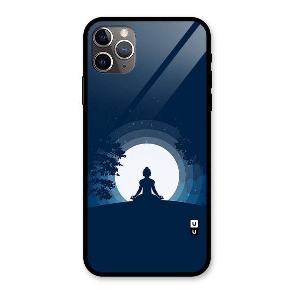 Calm Meditation Glass Back Case for iPhone 11 Pro Max