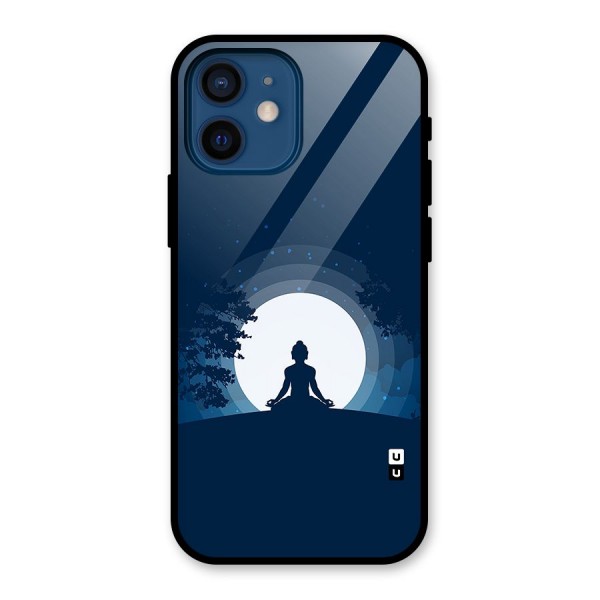 Calm Meditation Glass Back Case for iPhone 12 Mini