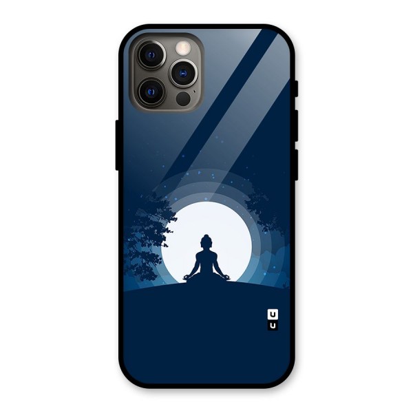 Calm Meditation Glass Back Case for iPhone 12 Pro