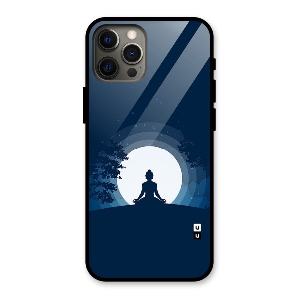 Calm Meditation Glass Back Case for iPhone 12 Pro Max