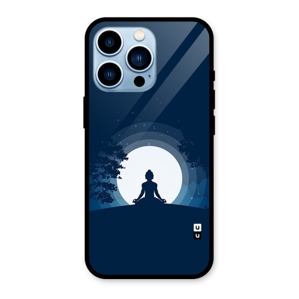 Calm Meditation Glass Back Case for iPhone 13 Pro