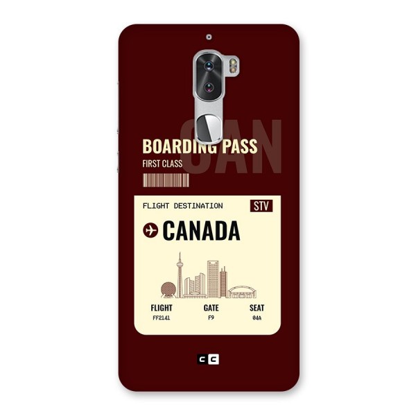 Canada Boarding Pass Back Case for Coolpad Cool 1