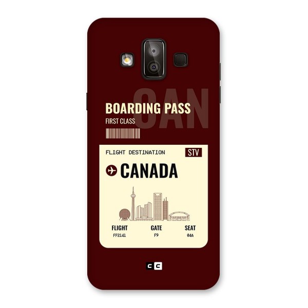 Canada Boarding Pass Back Case for Galaxy J7 Duo