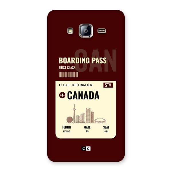 Canada Boarding Pass Back Case for Galaxy On5