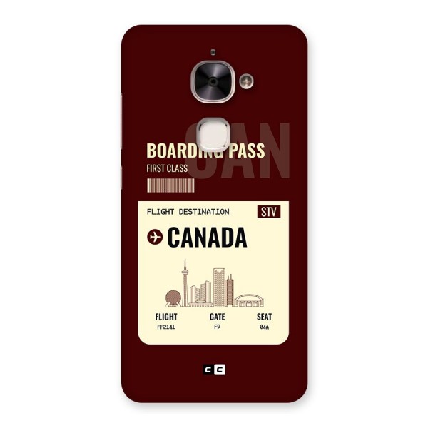 Canada Boarding Pass Back Case for Le 2