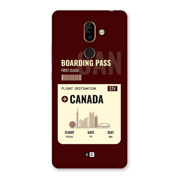 Canada Boarding Pass Back Case for Nokia 7 Plus