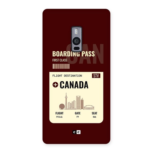 Canada Boarding Pass Back Case for OnePlus 2