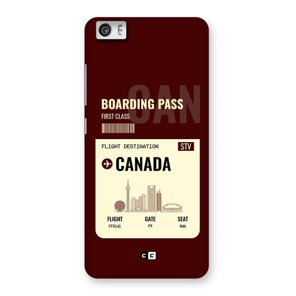 Canada Boarding Pass Back Case for Redmi Mi 5