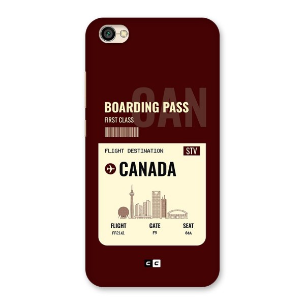 Canada Boarding Pass Back Case for Redmi Y1 Lite