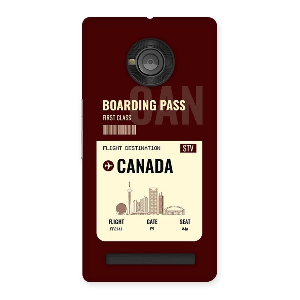 Canada Boarding Pass Back Case for Yuphoria