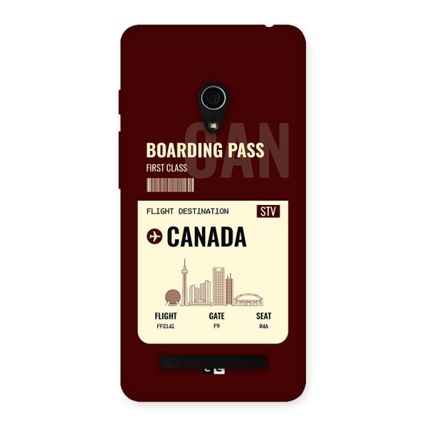 Canada Boarding Pass Back Case for Zenfone 5