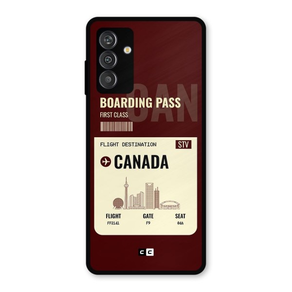 Canada Boarding Pass Metal Back Case for Galaxy F13