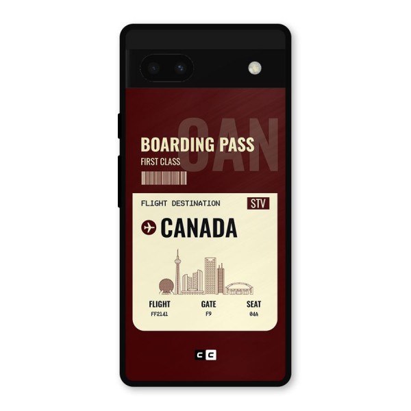 Canada Boarding Pass Metal Back Case for Google Pixel 6a