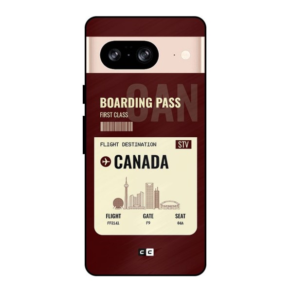 Canada Boarding Pass Metal Back Case for Google Pixel 8