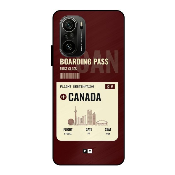 Canada Boarding Pass Metal Back Case for Mi 11X Pro