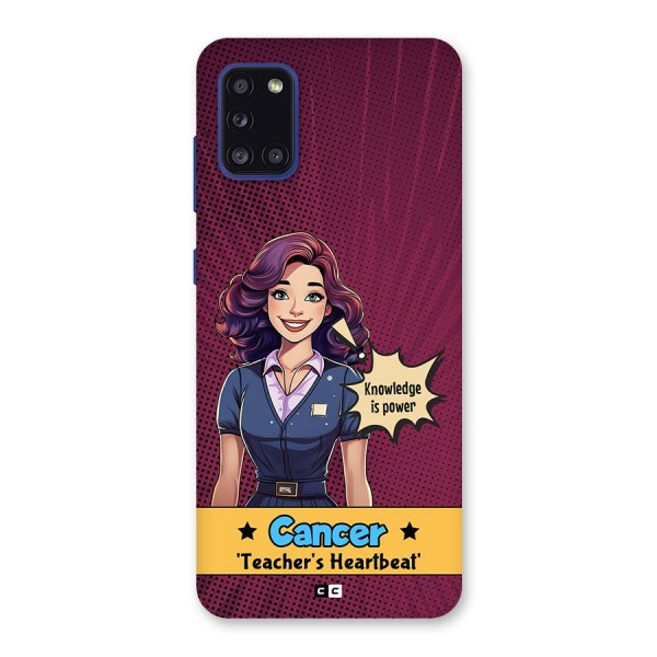 Cancer Heartbeat Back Case for Galaxy A31