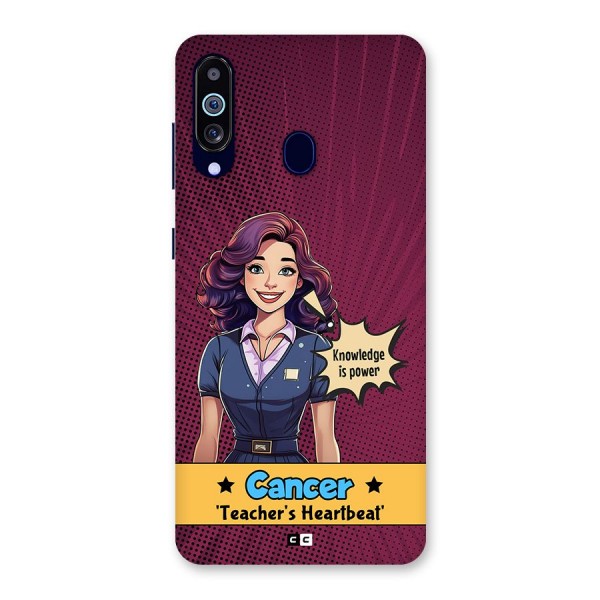 Cancer Heartbeat Back Case for Galaxy A60