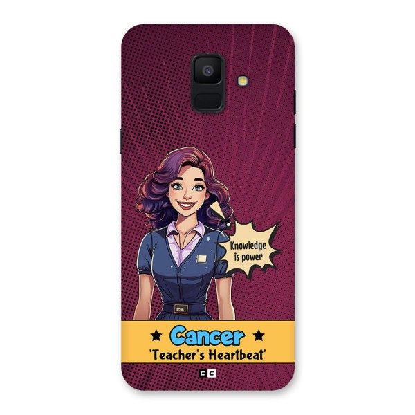 Cancer Heartbeat Back Case for Galaxy A6 (2018)