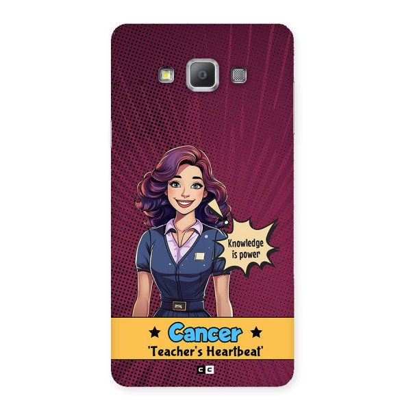 Cancer Heartbeat Back Case for Galaxy A7