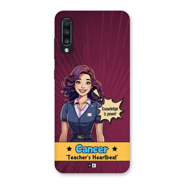 Cancer Heartbeat Back Case for Galaxy A70s