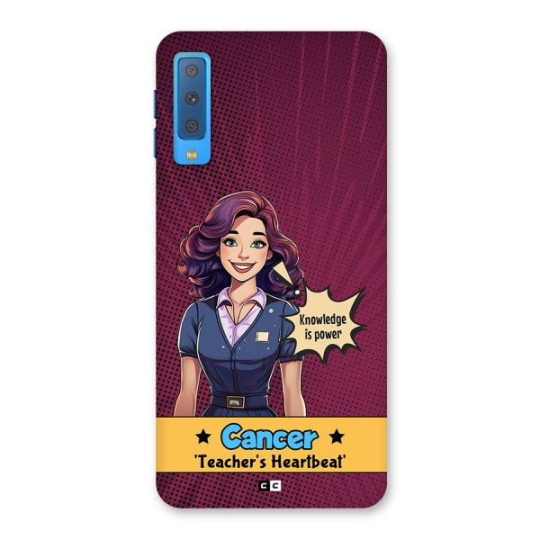 Cancer Heartbeat Back Case for Galaxy A7 (2018)