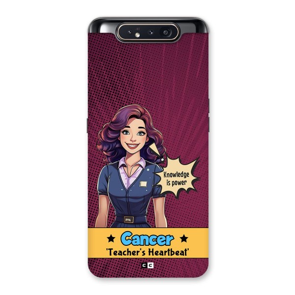 Cancer Heartbeat Back Case for Galaxy A80