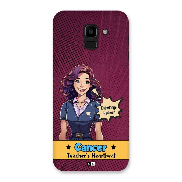 Cancer Heartbeat Back Case for Galaxy J6