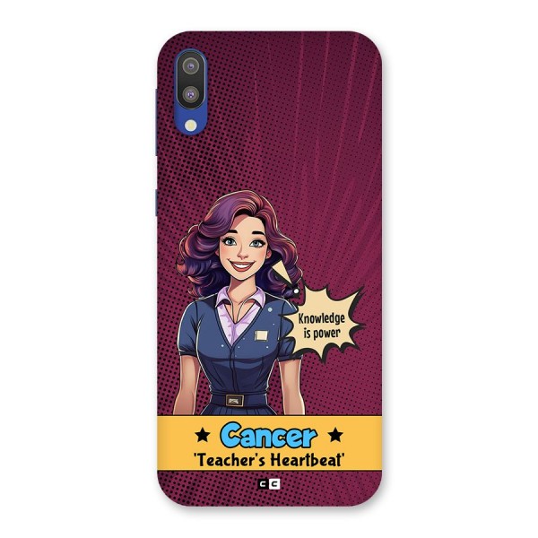 Cancer Heartbeat Back Case for Galaxy M10