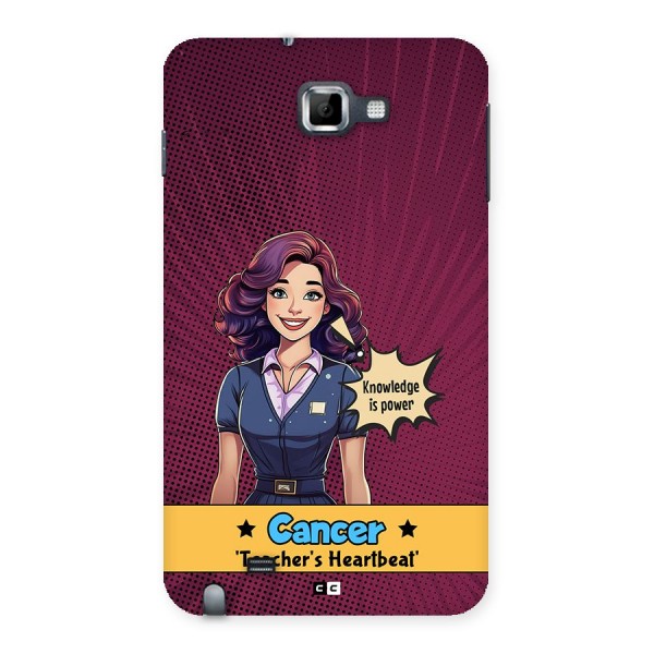 Cancer Heartbeat Back Case for Galaxy Note