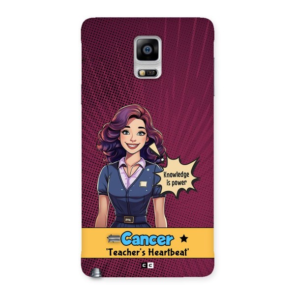 Cancer Heartbeat Back Case for Galaxy Note 4