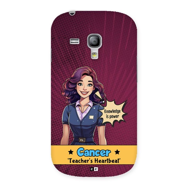 Cancer Heartbeat Back Case for Galaxy S3 Mini