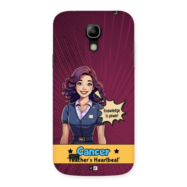 Cancer Heartbeat Back Case for Galaxy S4 Mini