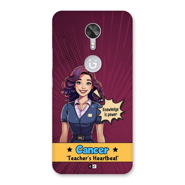 Cancer Heartbeat Back Case for Gionee A1