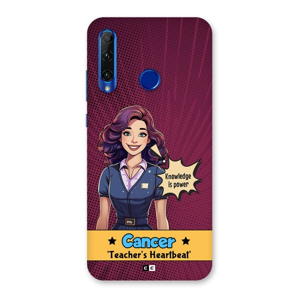 Cancer Heartbeat Back Case for Honor 20i