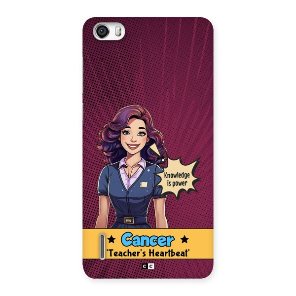 Cancer Heartbeat Back Case for Honor 6